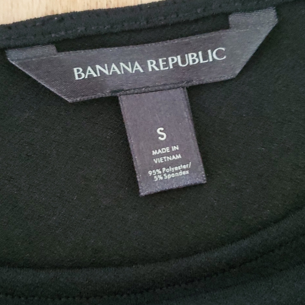 Banana Republic bell sleeve peplum black top small - Picture 5 of 7